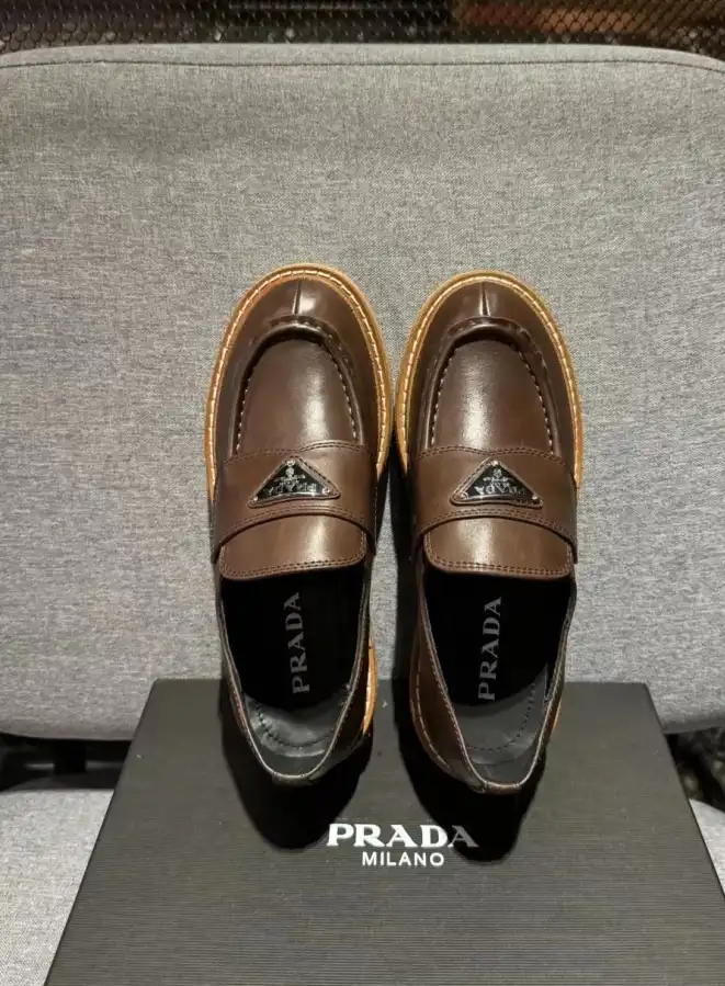 hype Prada Leather Shoes