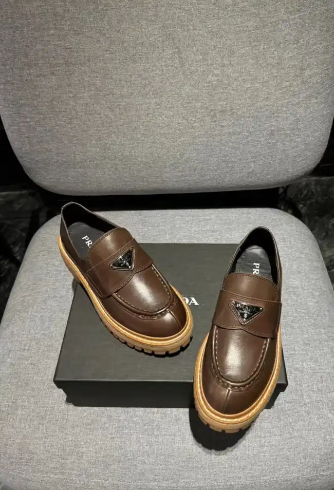 hype Prada Leather Shoes