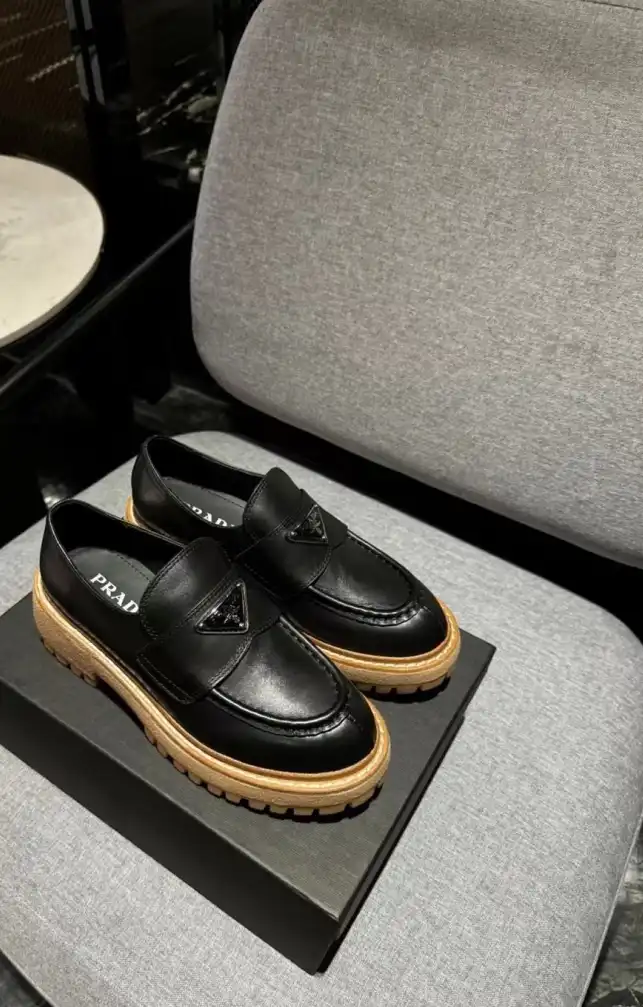 hype Prada Leather Shoes