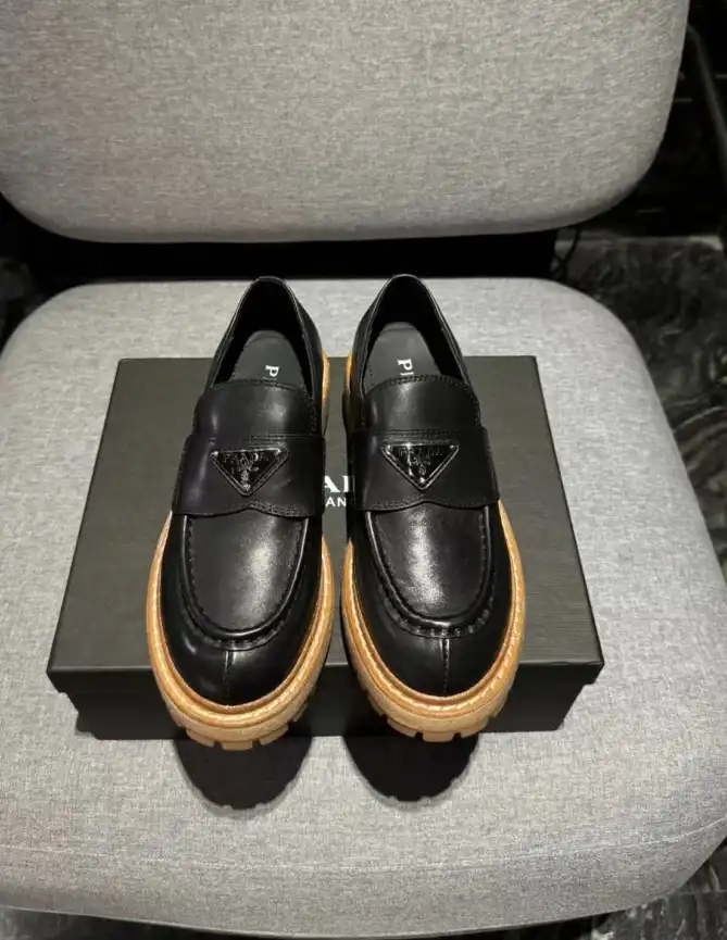 hype Prada Leather Shoes