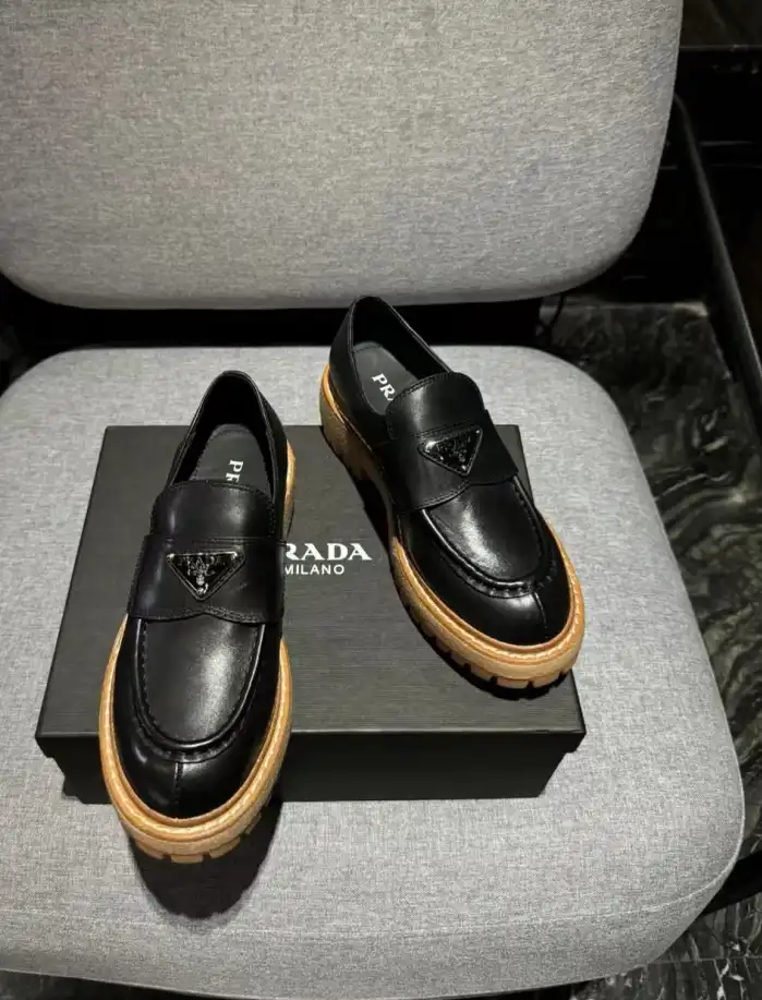 hype Prada Leather Shoes