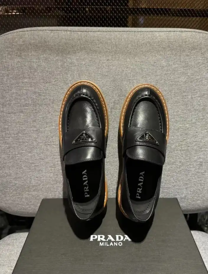 hype Prada Leather Shoes