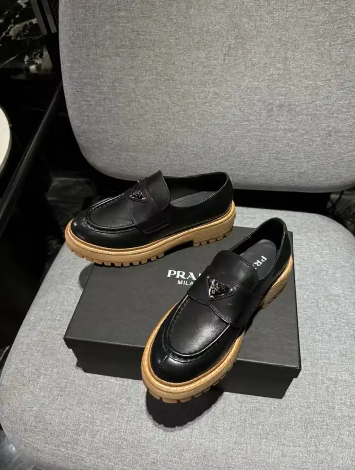 hype Prada Leather Shoes