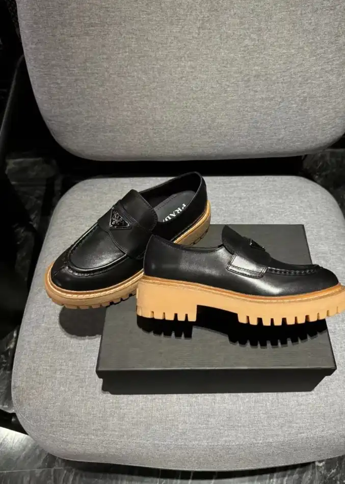 hype Prada Leather Shoes