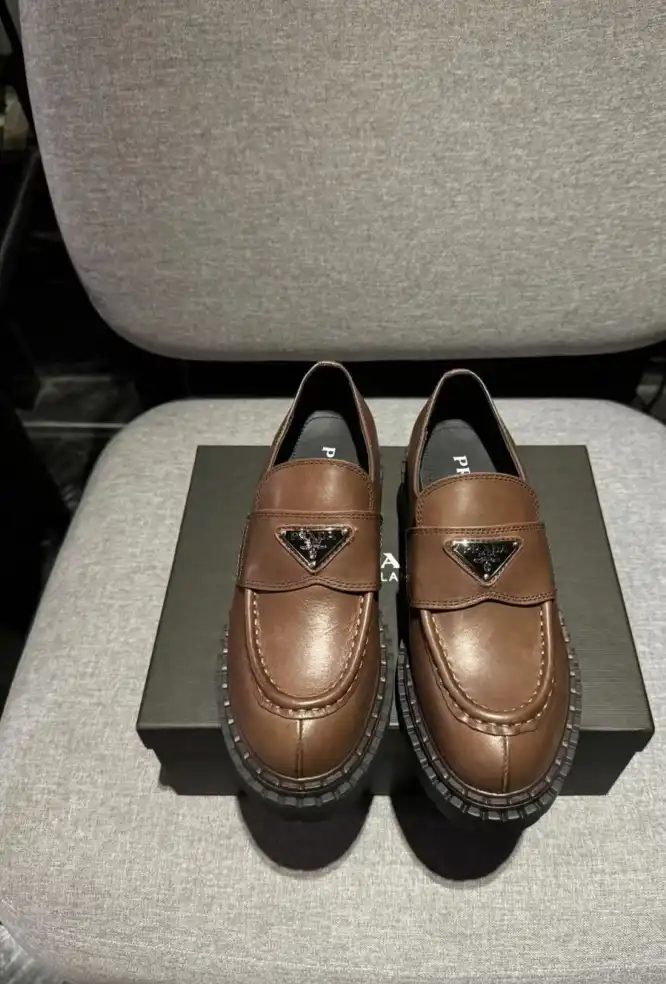 hype Prada Leather Shoes