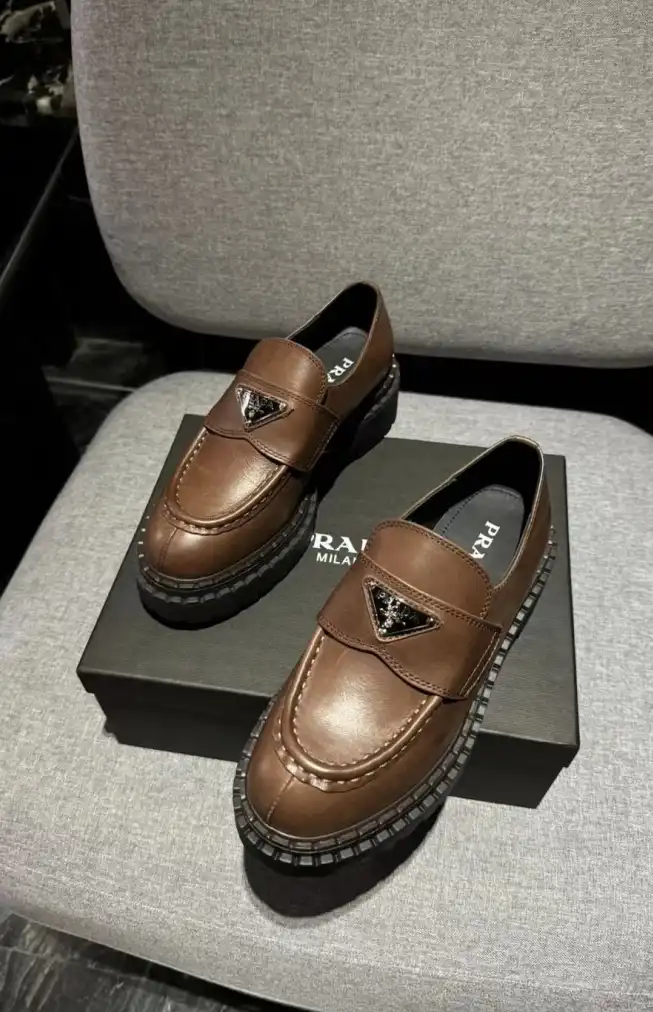 hype Prada Leather Shoes