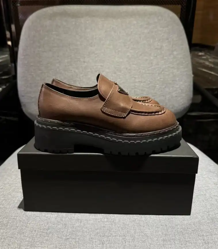 hype Prada Leather Shoes