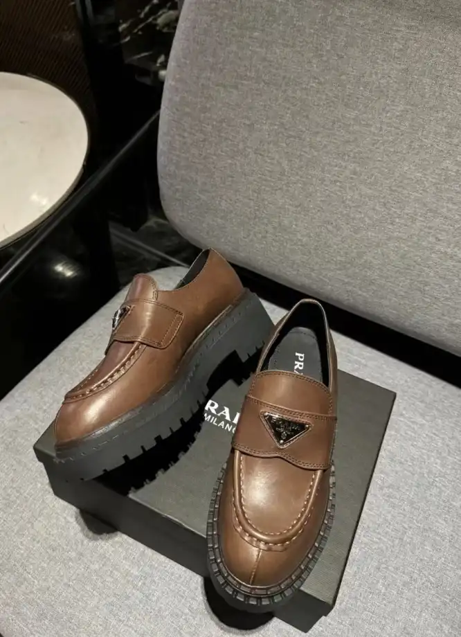 hype Prada Leather Shoes