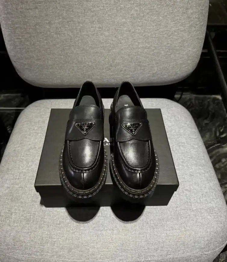 hype Prada Leather Shoes