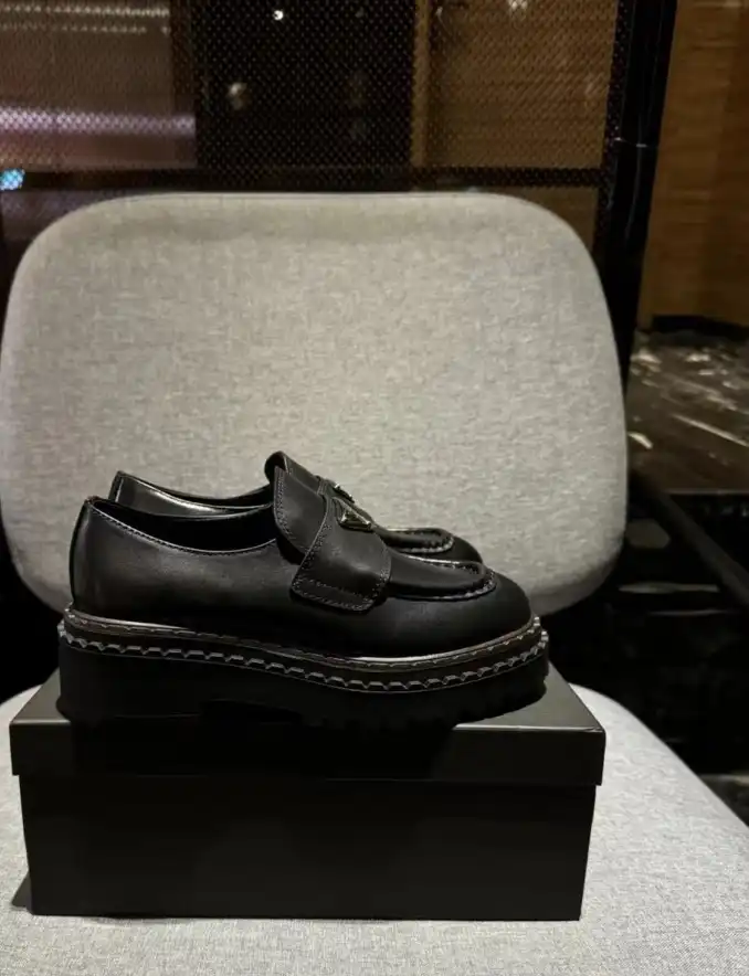 hype Prada Leather Shoes