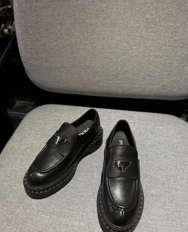 hype Prada Leather Shoes