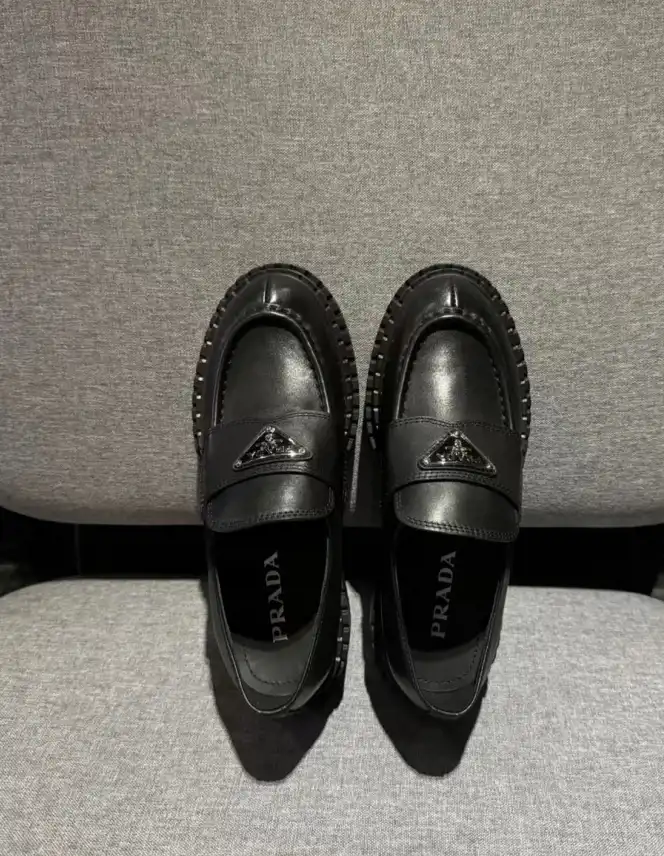 hype Prada Leather Shoes