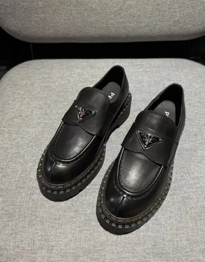 hype Prada Leather Shoes