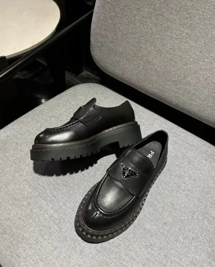 hype Prada Leather Shoes