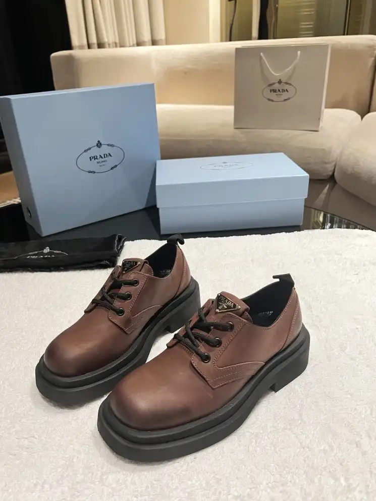 hype Prada Leather Shoes