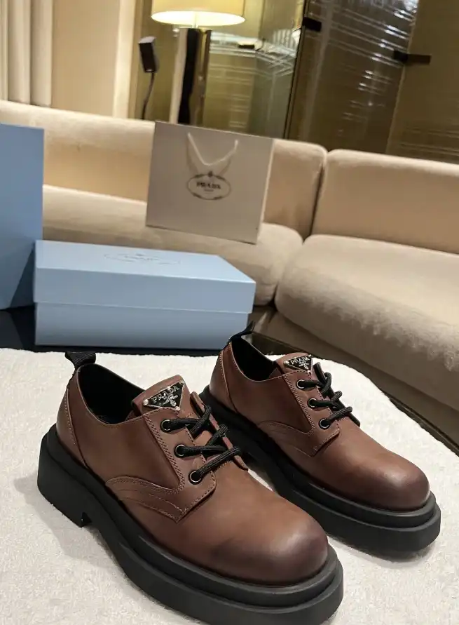 hype Prada Leather Shoes