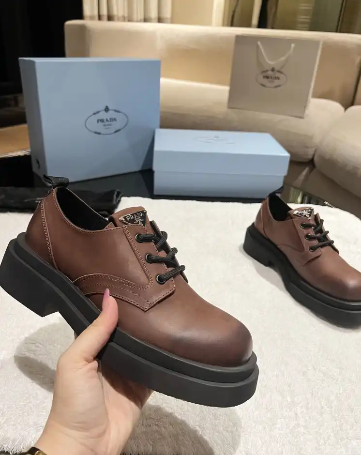 hype Prada Leather Shoes