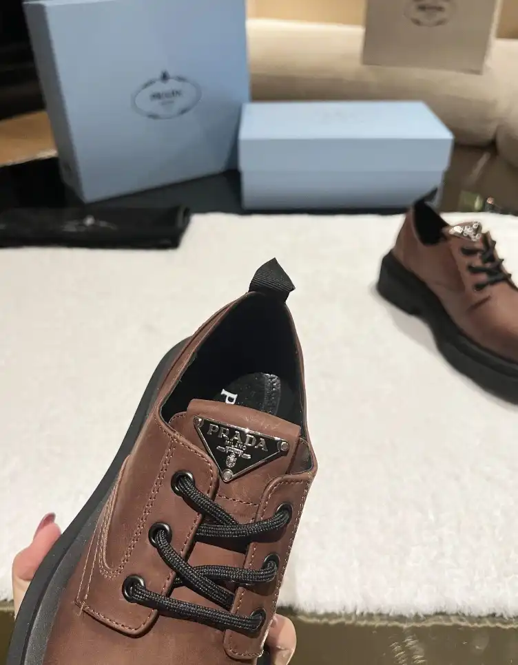 hype Prada Leather Shoes