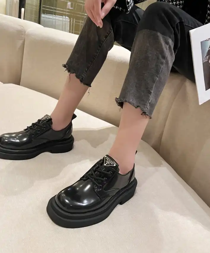 hype Prada Leather Shoes