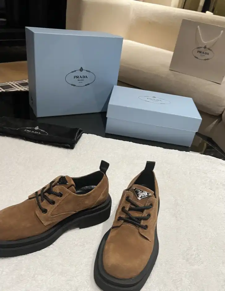 hype Prada Leather Shoes