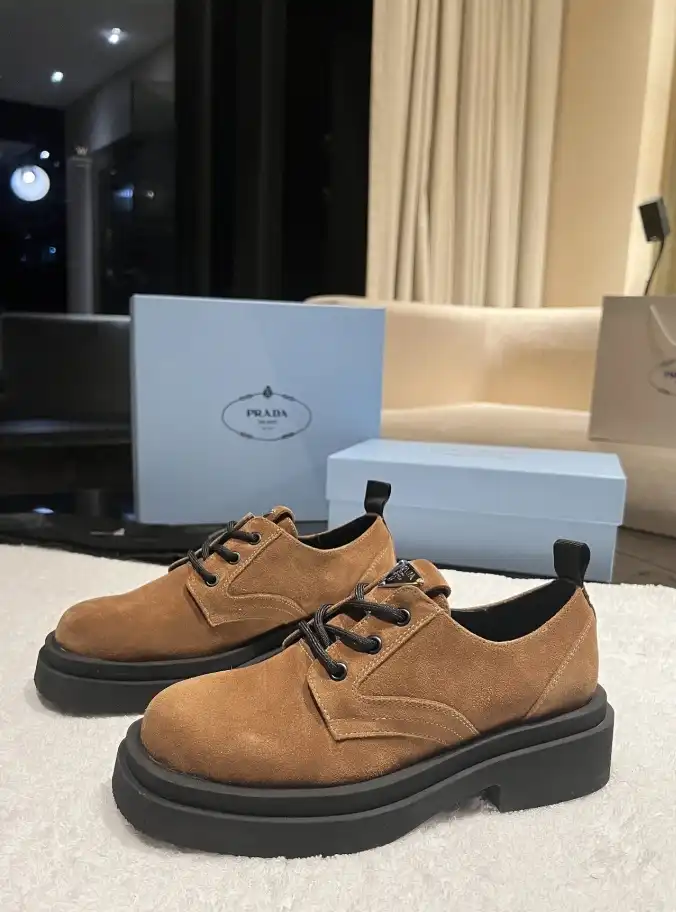 hype Prada Leather Shoes