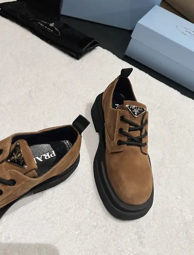 hype Prada Leather Shoes