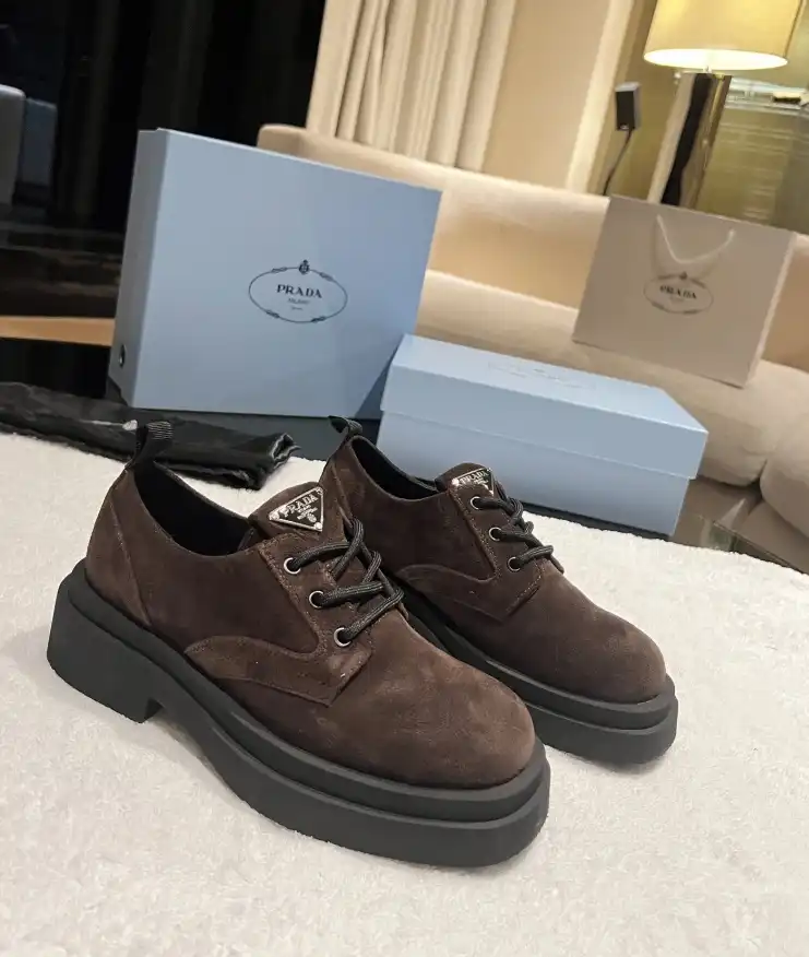 hype Prada Leather Shoes