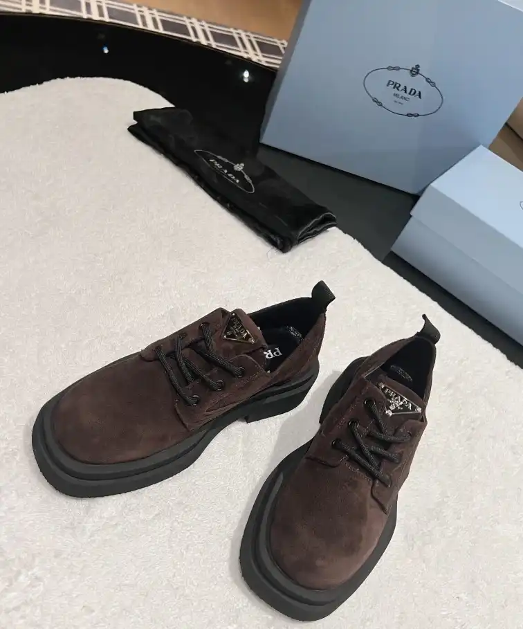 hype Prada Leather Shoes