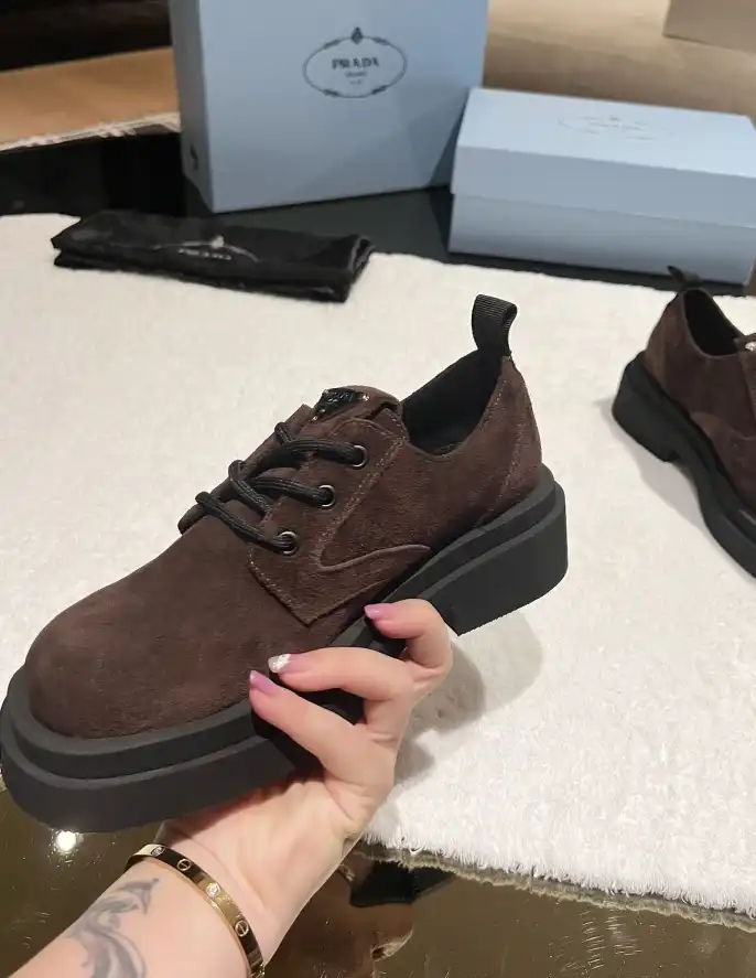 hype Prada Leather Shoes