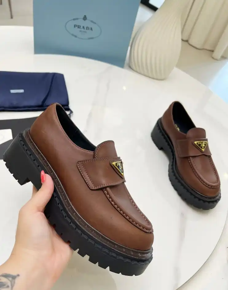 hype Prada Leather Shoes