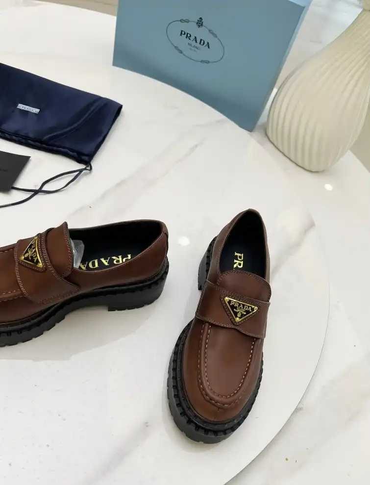 hype Prada Leather Shoes