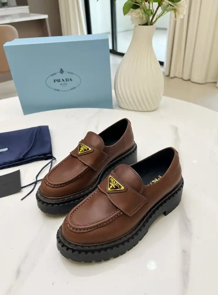 hype Prada Leather Shoes