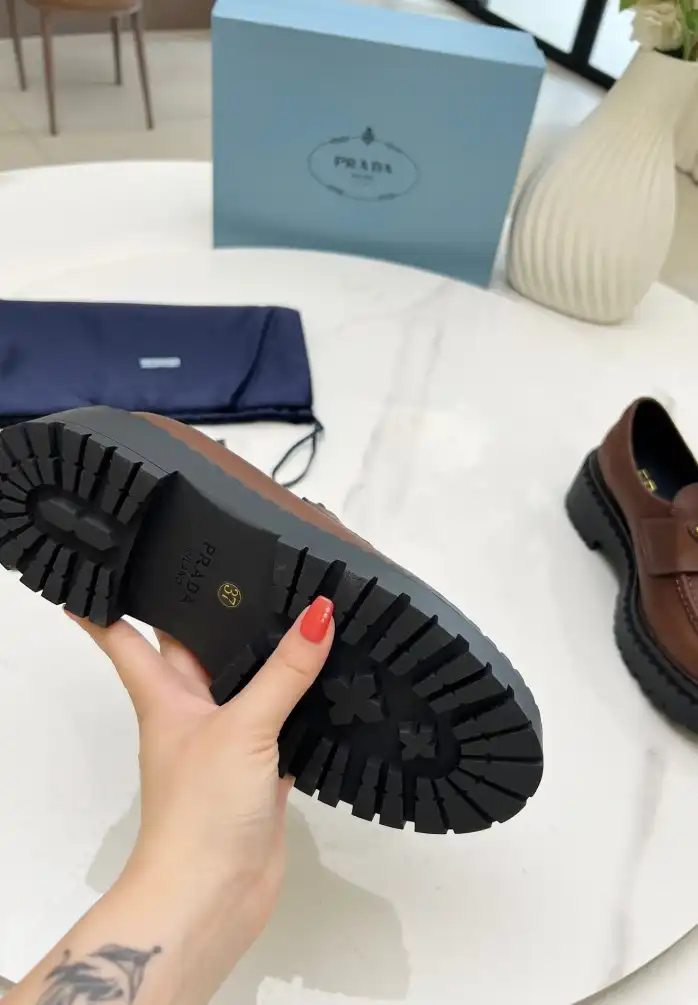 hype Prada Leather Shoes