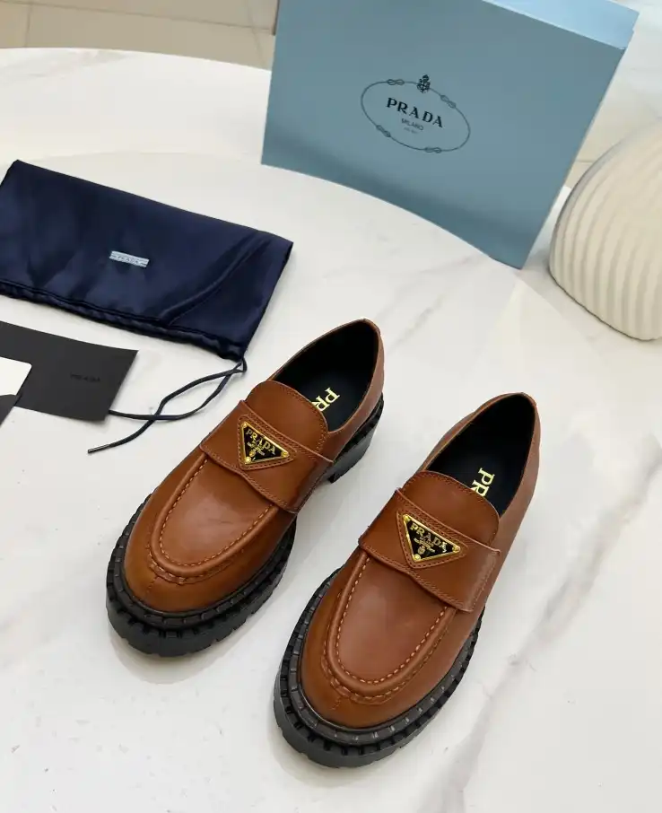 hype Prada Leather Shoes