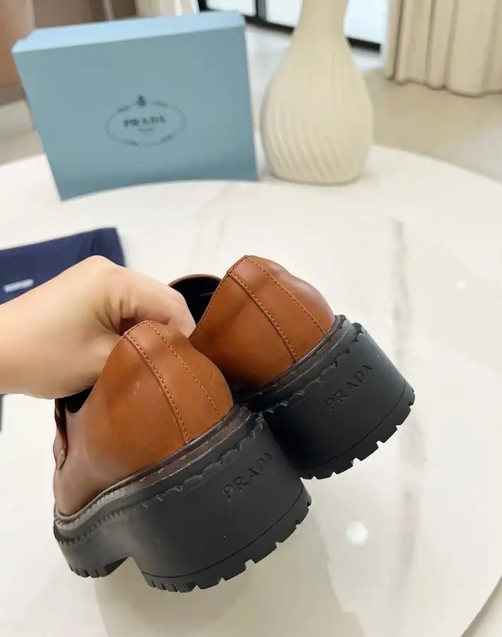 hype Prada Leather Shoes