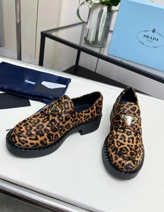 hype Prada Leather Shoes