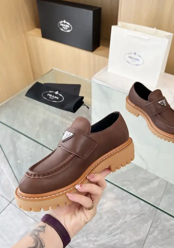 hype Prada Leather Shoes