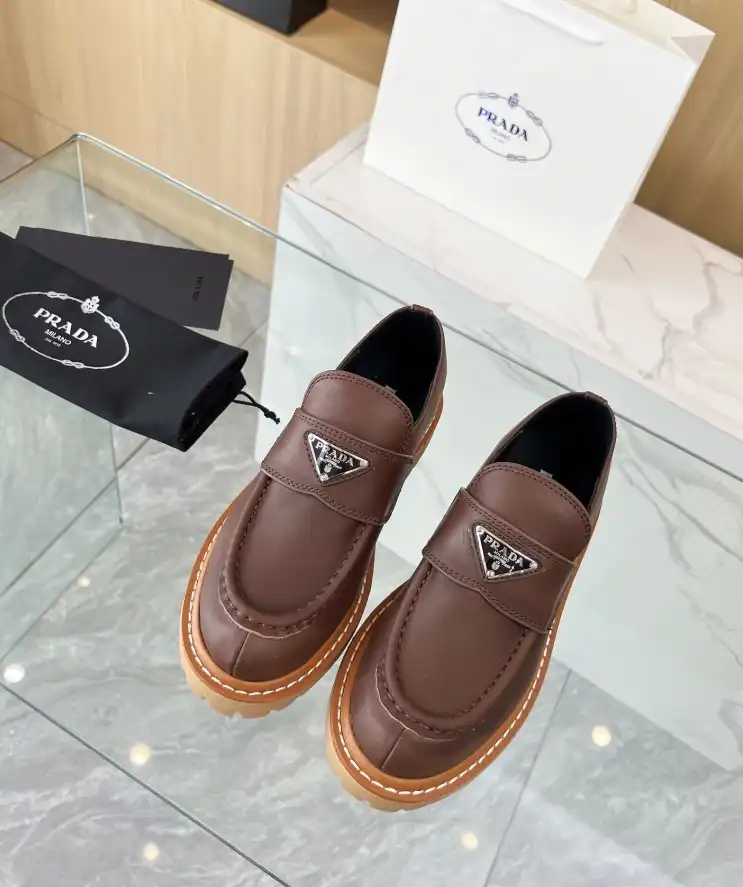 hype Prada Leather Shoes