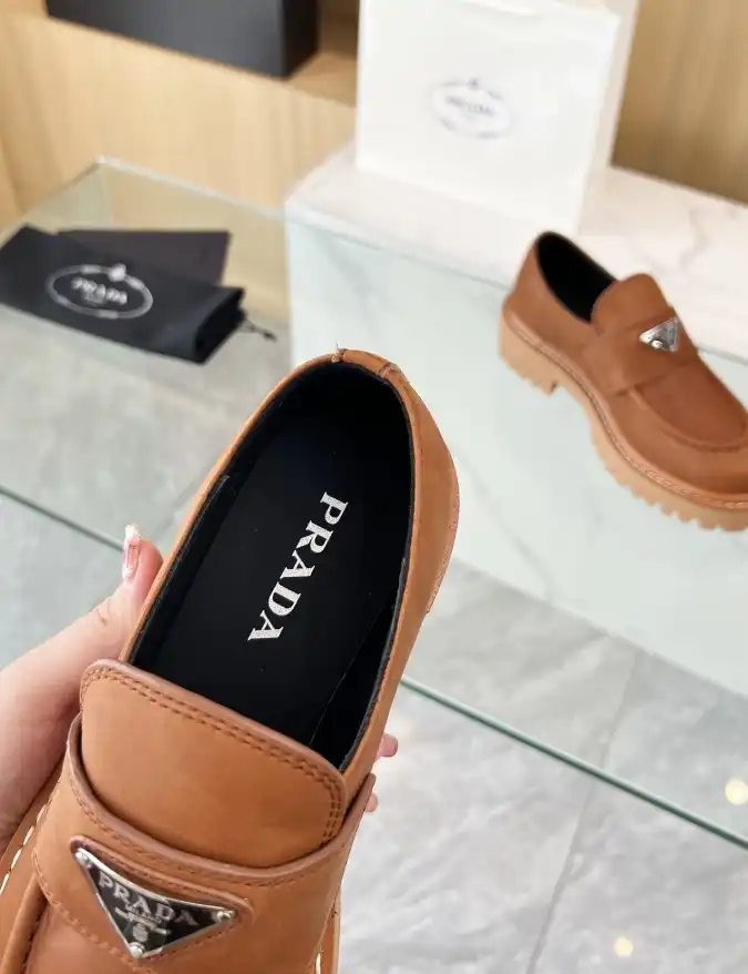 hype Prada Leather Shoes