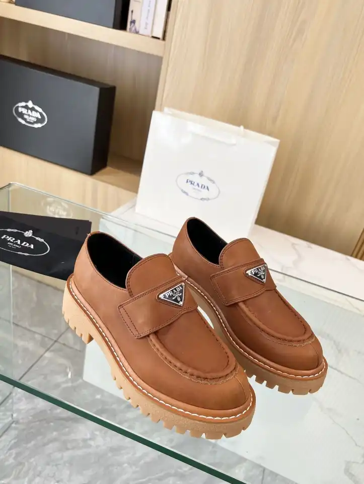 hype Prada Leather Shoes