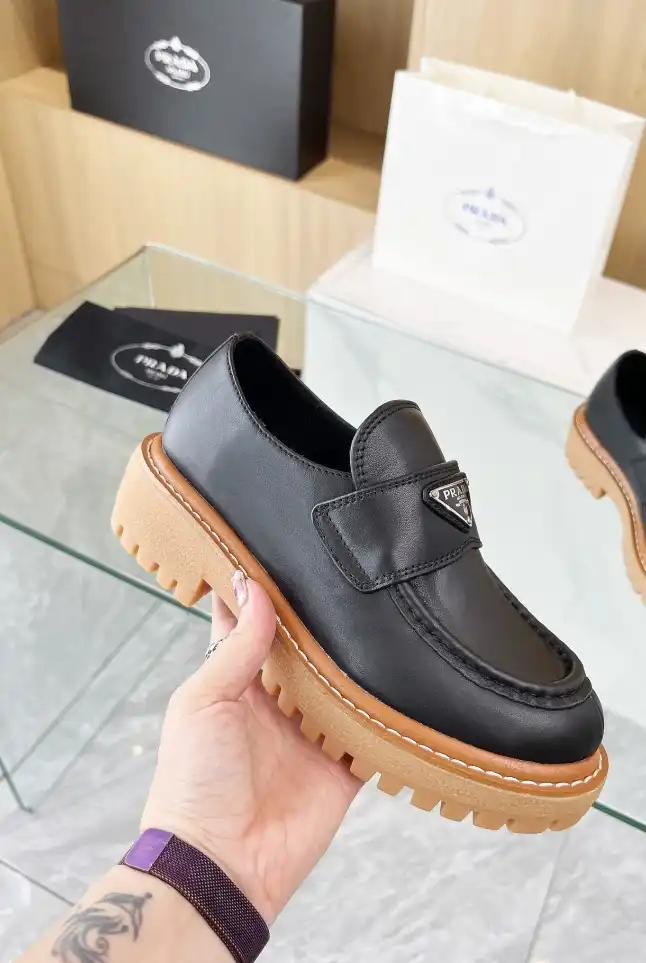 hype Prada Leather Shoes