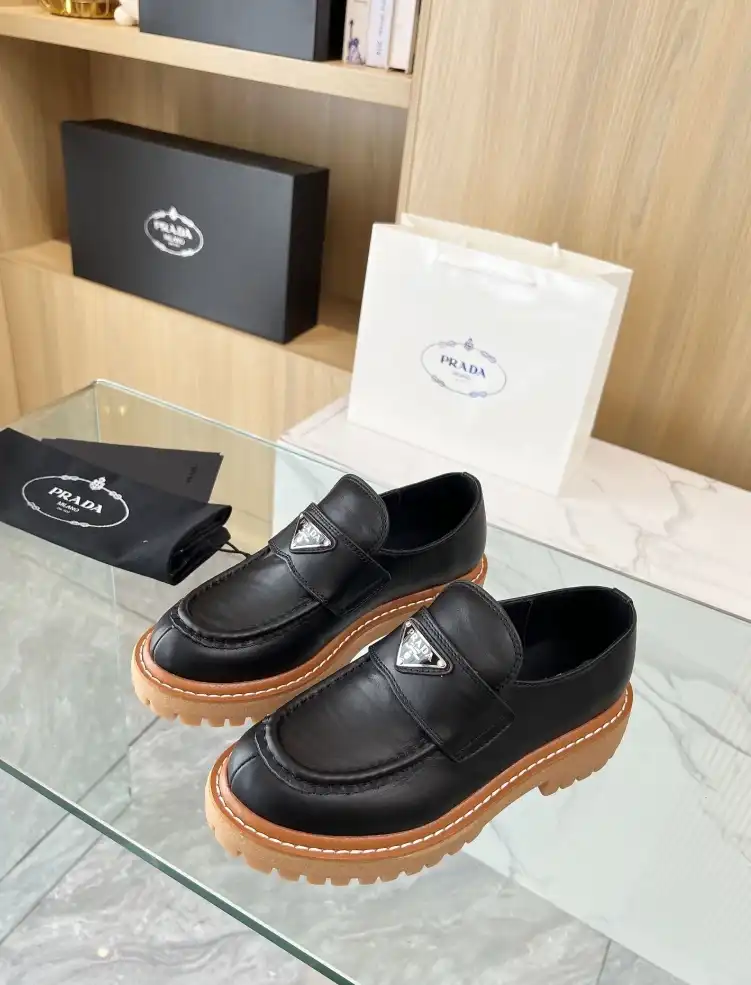 hype Prada Leather Shoes