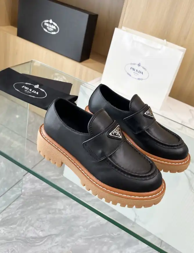 hype Prada Leather Shoes