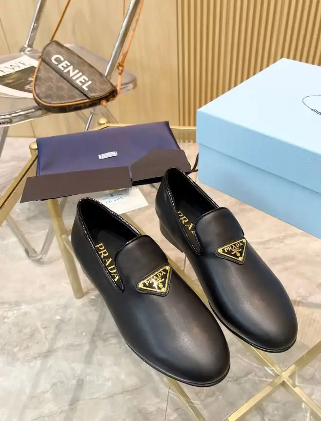 hype Prada Leather Shoes