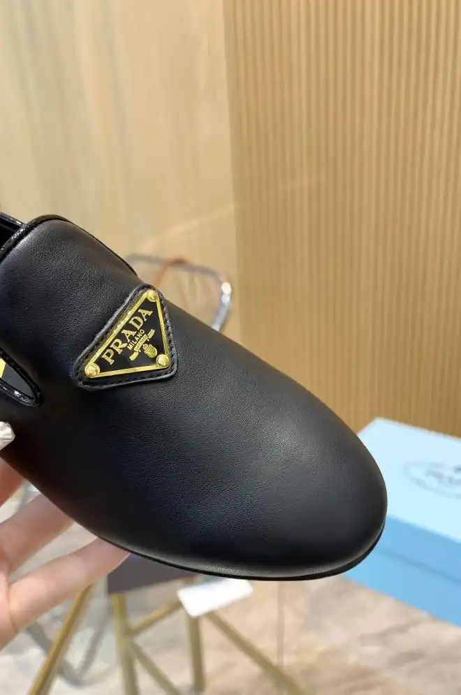 hype Prada Leather Shoes