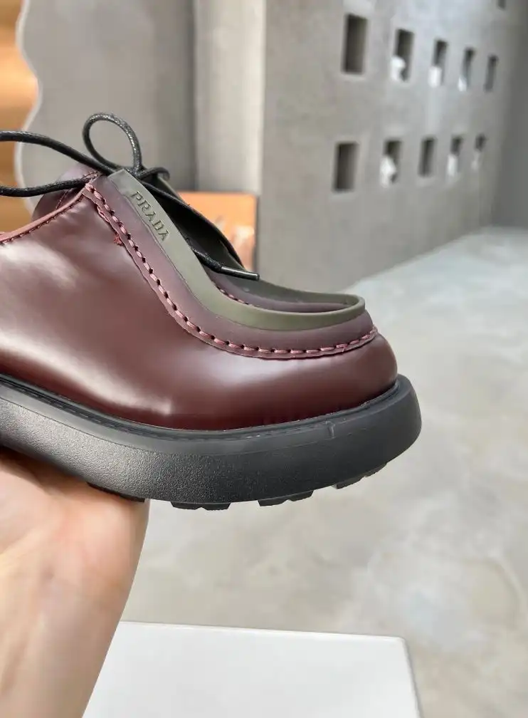 hype Prada Leather Shoes