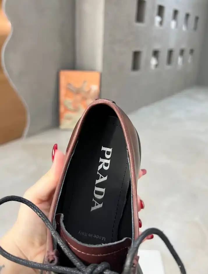 hype Prada Leather Shoes