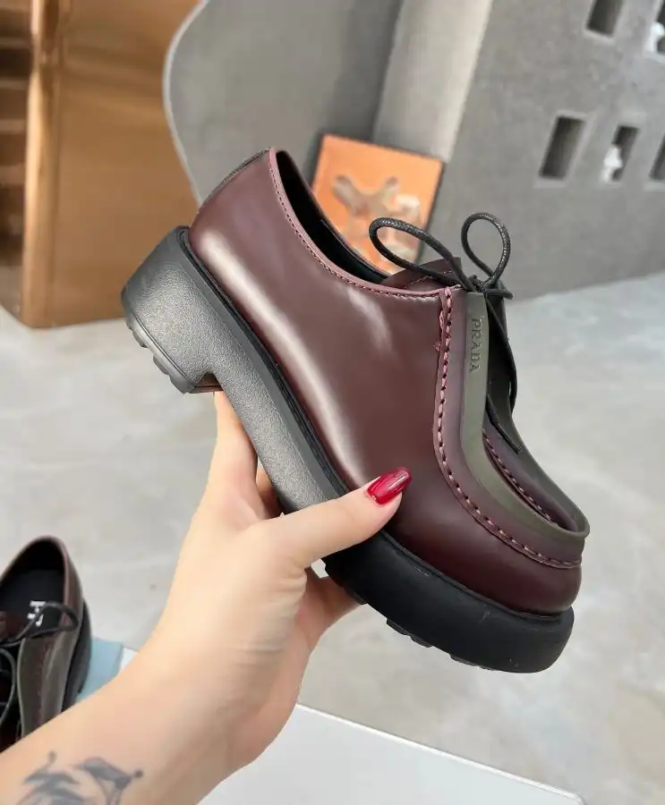 hype Prada Leather Shoes