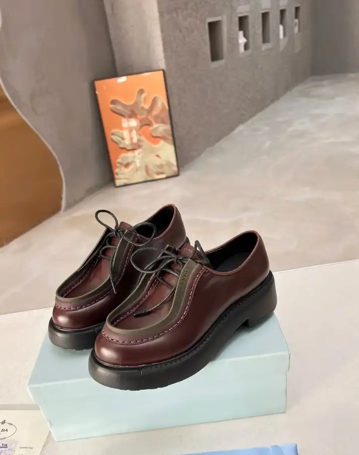 hype Prada Leather Shoes