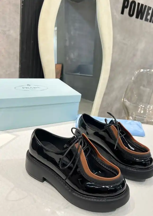 hype Prada Leather Shoes